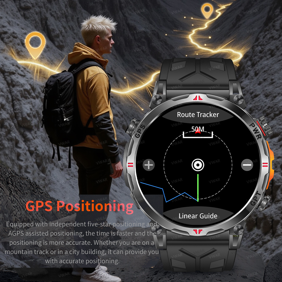 VWAR Oudtoor GPS Smart Watch B - Watch Vs Amazfit avis et prix