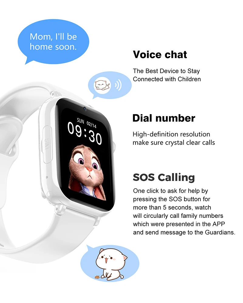 2025 Smart Watch Kids LBS Loca - Smartwatch Watches For Kid Boy With Alarm avis et prix
