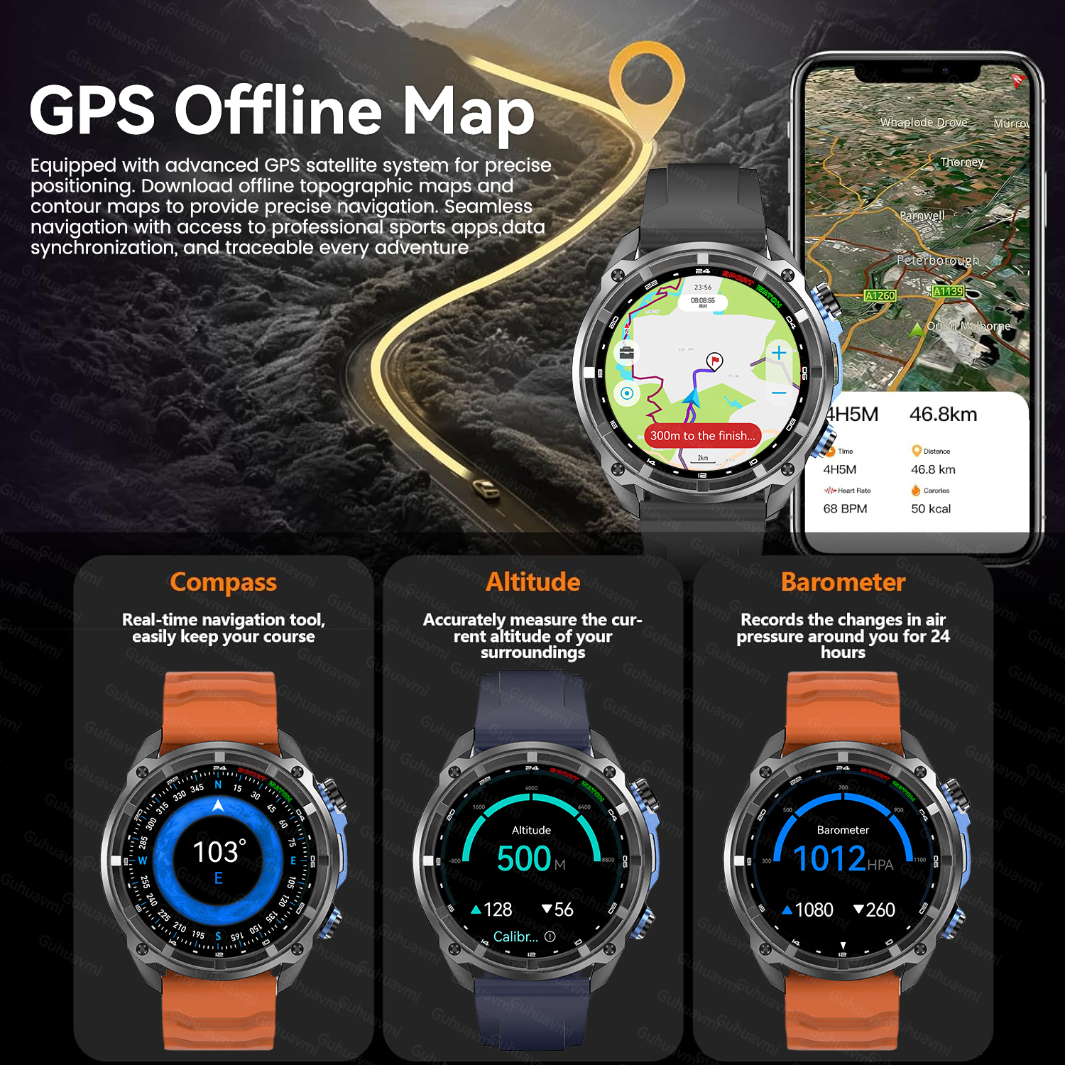 New Military Men  Accuracy GPS - Smartwatch Watches Brands For Men avis et prix