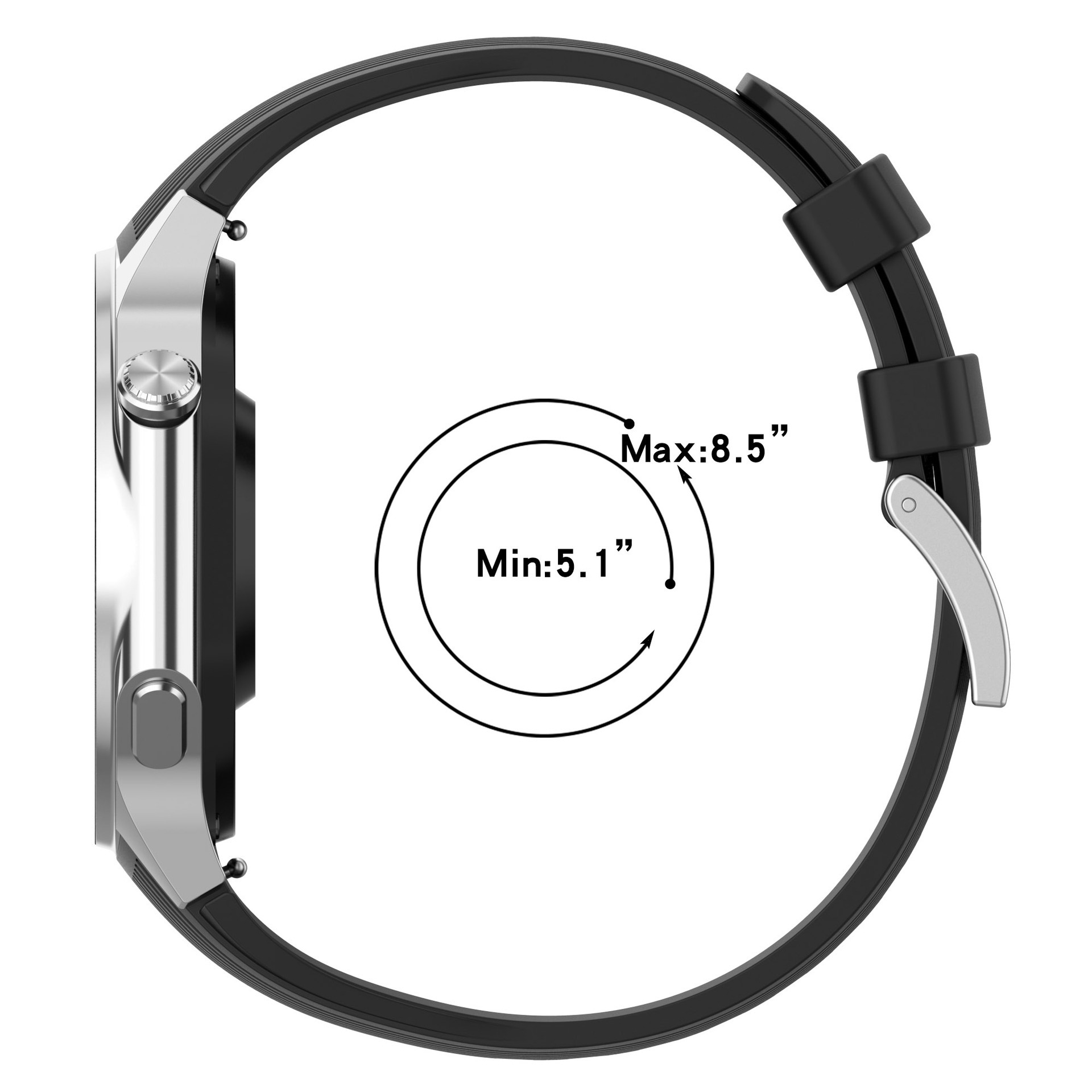 No Gap Silicone Watchband For  - Smartwatch Oppo Watch avis et prix