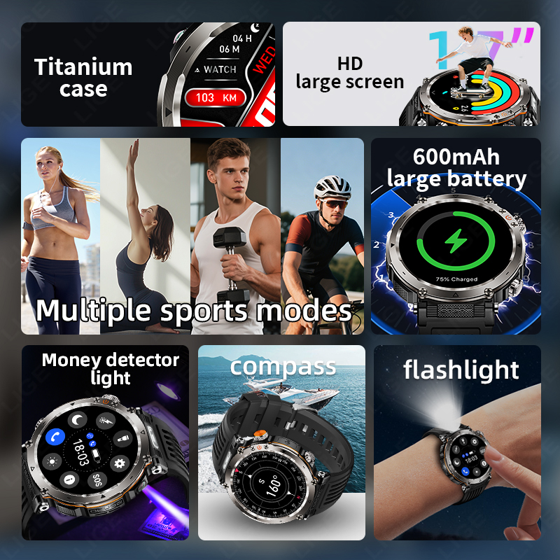 New Military Outdoor Smartwatc - Watch Smartwatch avis et prix