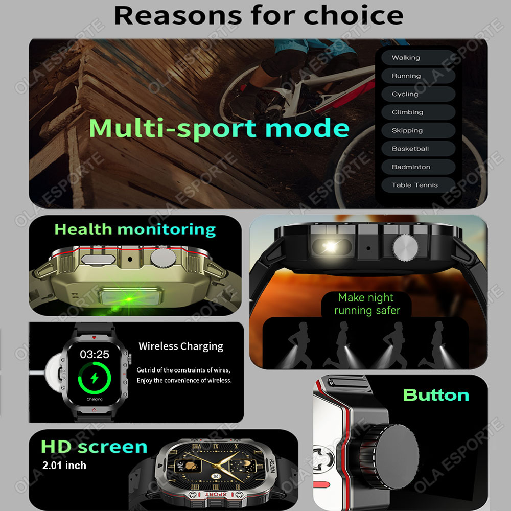 2026 New Military Smart Watch  - Smartwatch Health Watches For Men avis et prix