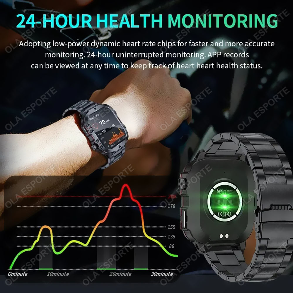 2026 New Military Smart Watch  - Smartwatch Health Watches For Men avis et prix