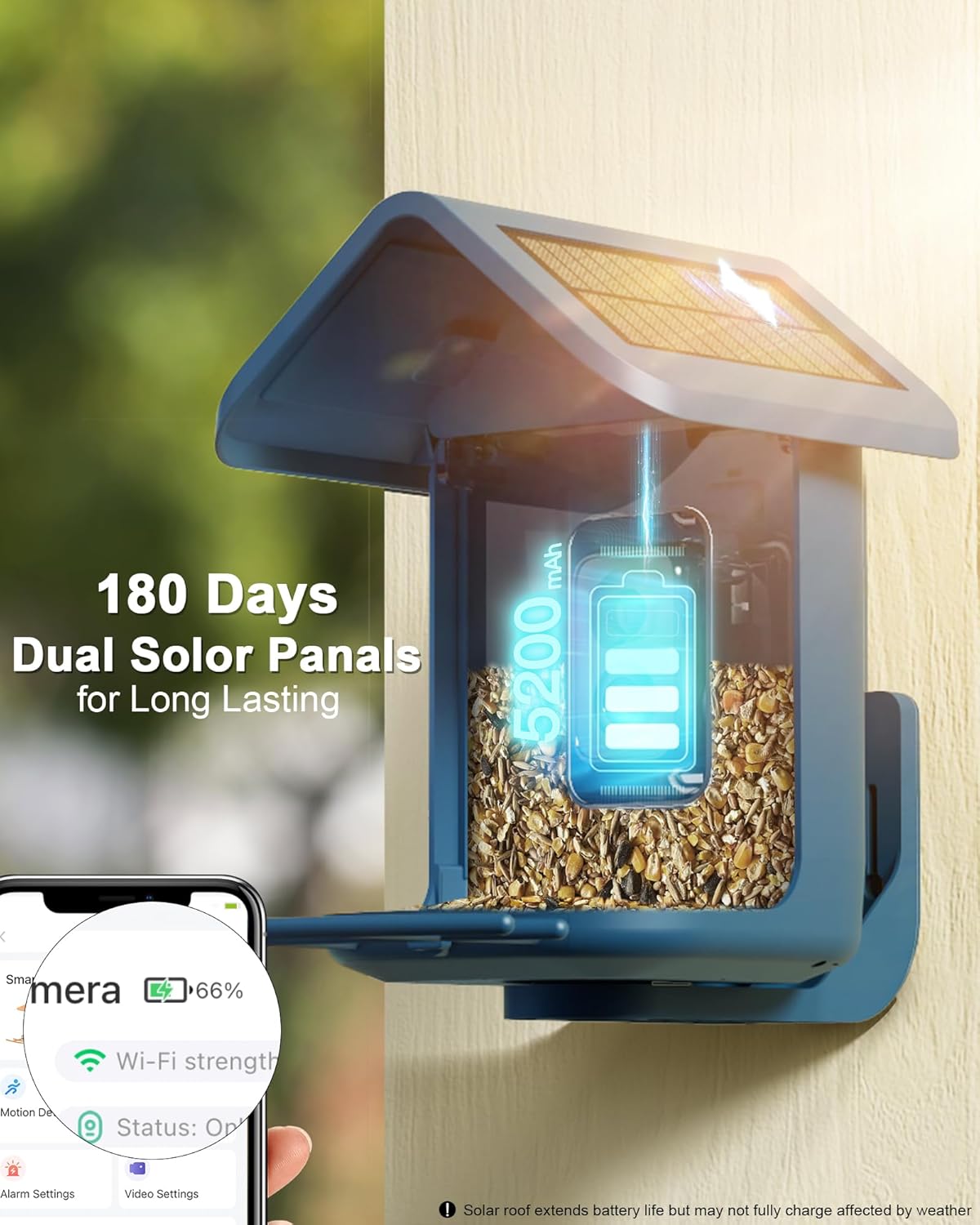 Solar Bird Feeder with 2K Came - Watch Es avis et prix