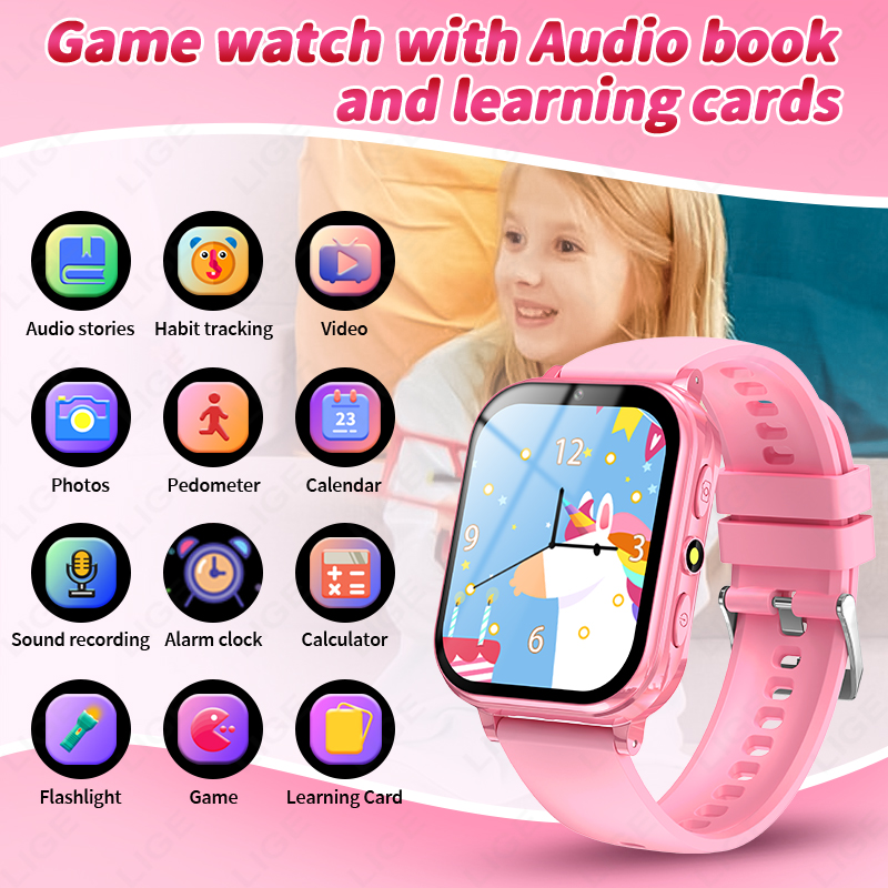 LIGE Children's Smart Watch Gi - Smartwatch Watches For Kid Boy With Alarm avis et prix