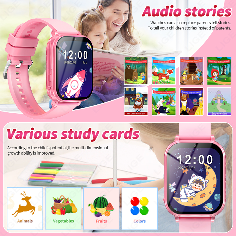 LIGE Children's Smart Watch Gi - Smartwatch Watches For Kid Boy With Alarm avis et prix