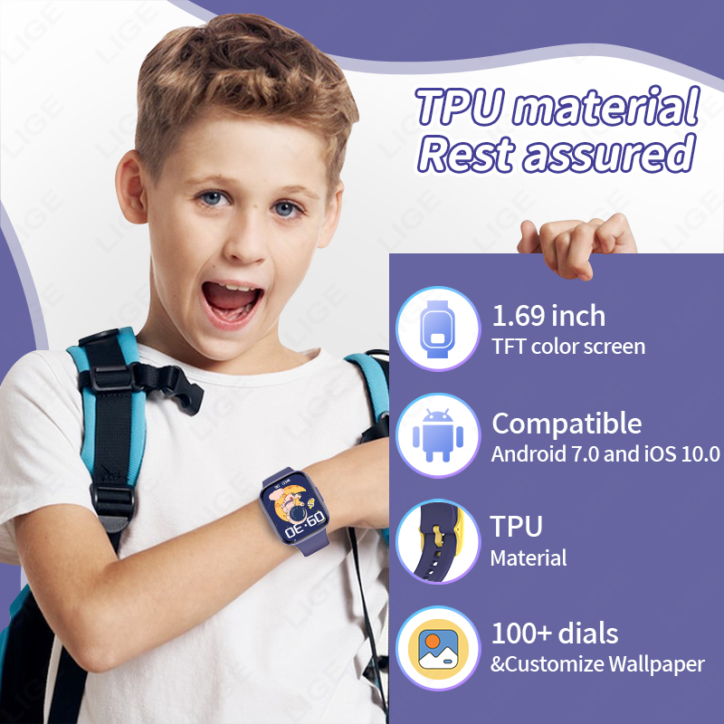 Lige Children Smart Watch Wome - Smartwatch Digital Watches For Boys avis et prix