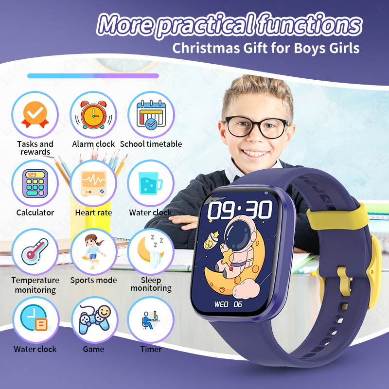 Lige Children Smart Watch Wome - Smartwatch Digital Watches For Boys avis et prix