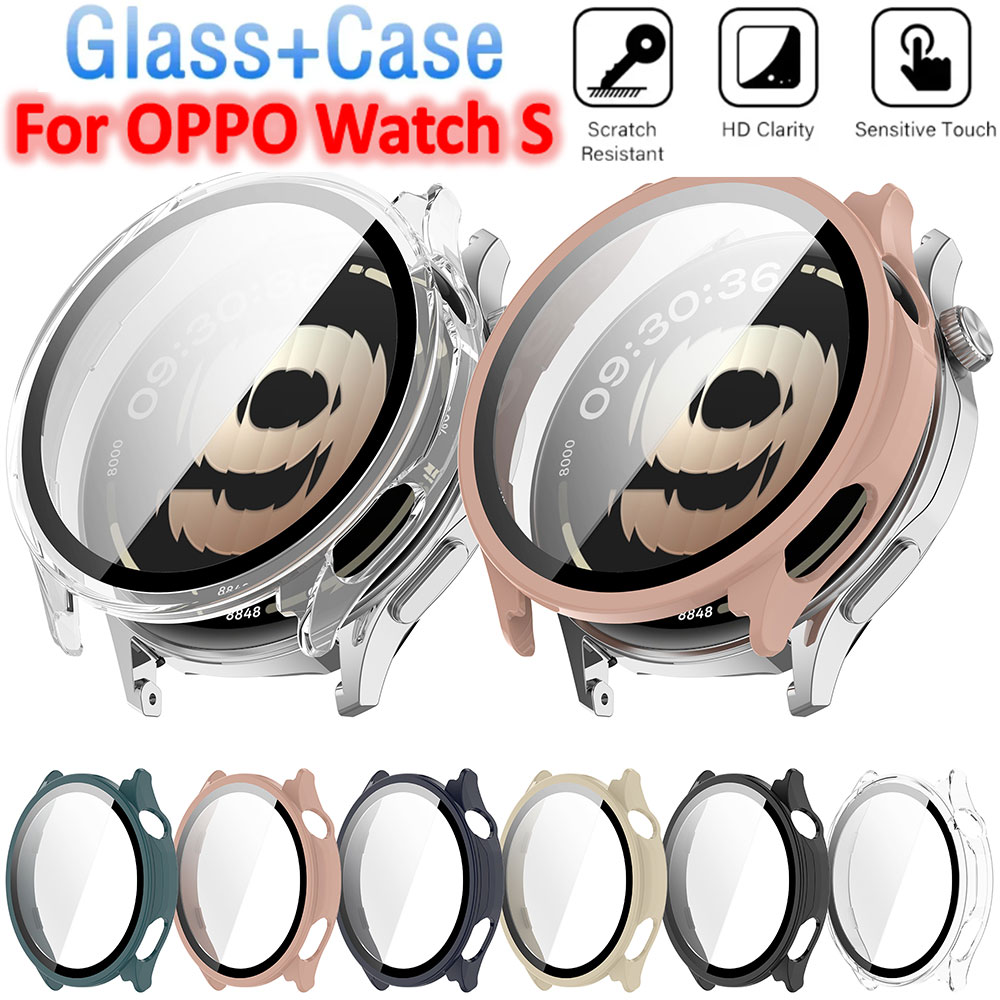PC Case+Glass film for OPPO Wa - Smartwatch Oppo Watch avis et prix