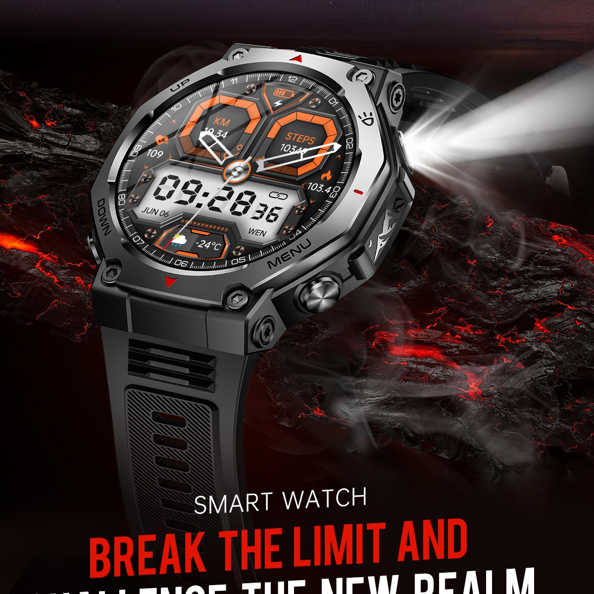 2025 New For Xiaomi Military G - Watch Vs Amazfit avis et prix