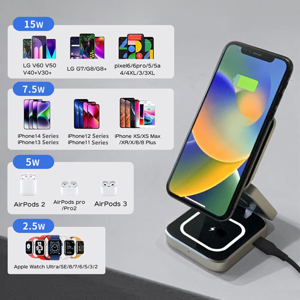 Foldable Magnetic Wireless Cha - Watches Smartwatch Samsung avis et prix
