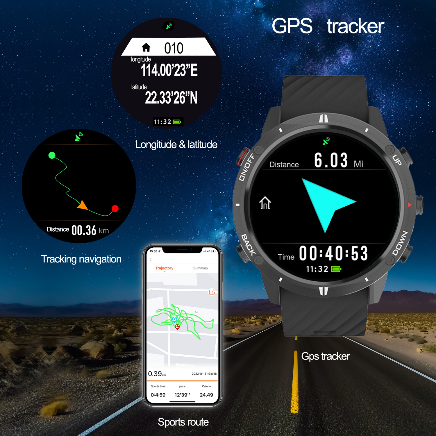 2024 New Sunroad GPS Sports Wa - Smartwatch Watches For Men Digital avis et prix