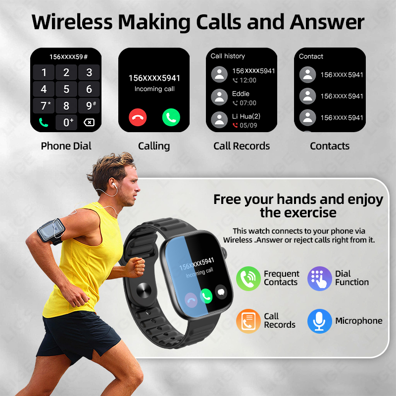 LIGE Smart Watch Man 1.83” HD  - Smartwatch Nothing Watches avis et prix