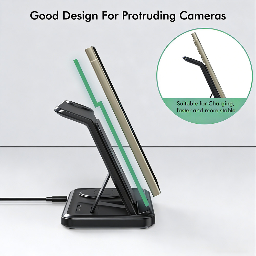 3 in 1 Wireless Charger Stand  - Watches Smartwatch Samsung avis et prix