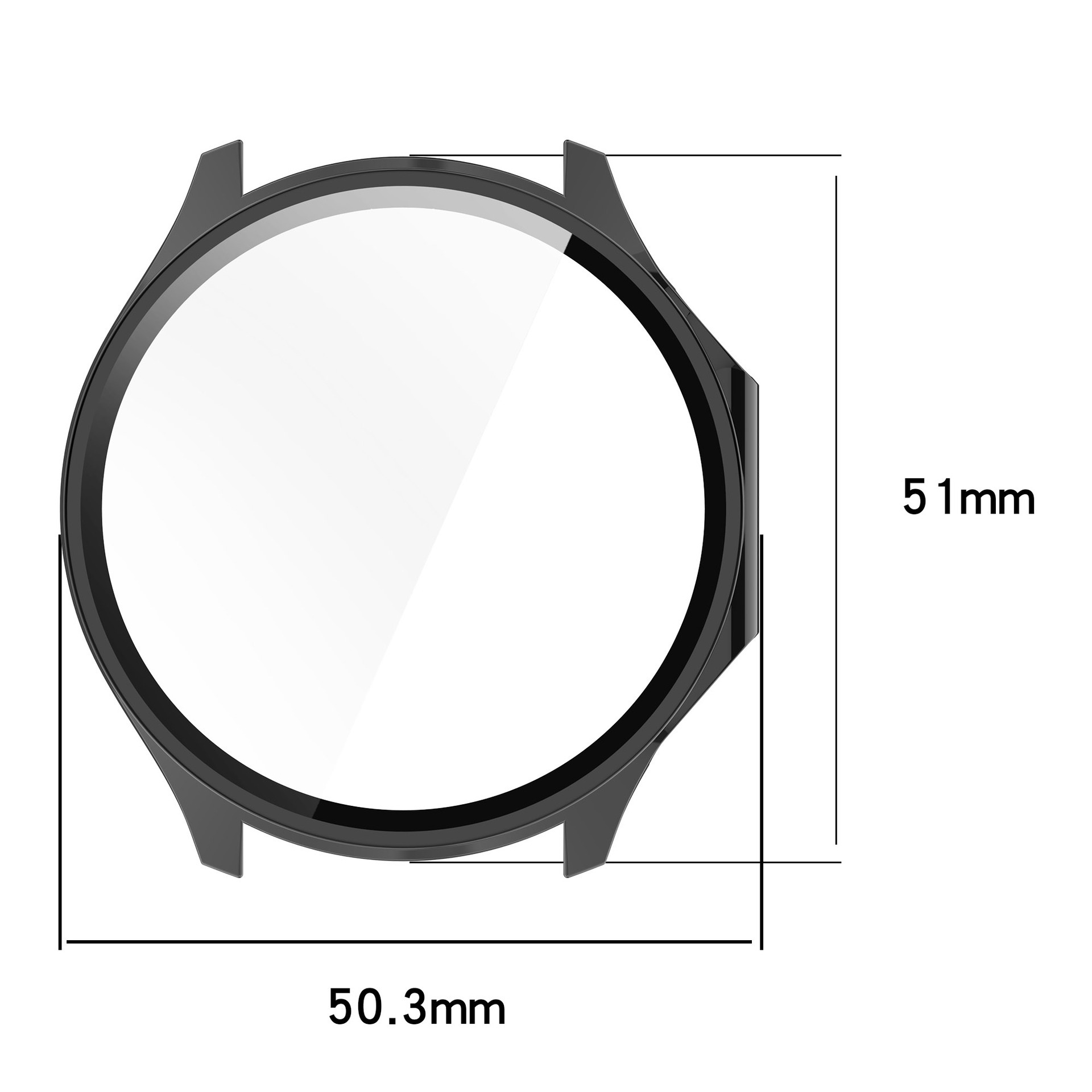 Tempered Glass Case For OnePlu - Smartwatch Oppo Watch avis et prix