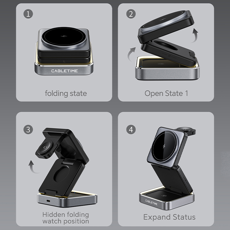 CABLETIME Foldable Magnetic 3  - Watches Smartwatch Samsung avis et prix